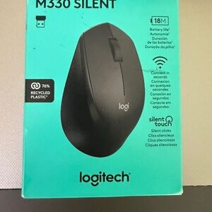 Logitech M330 Silent Mouse - Black
